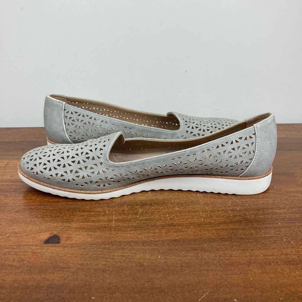 Lifestride Velocity Zamora Perforated Flat Gray Loafers Women’s Size 8.5M. - Picture 7 of 12
